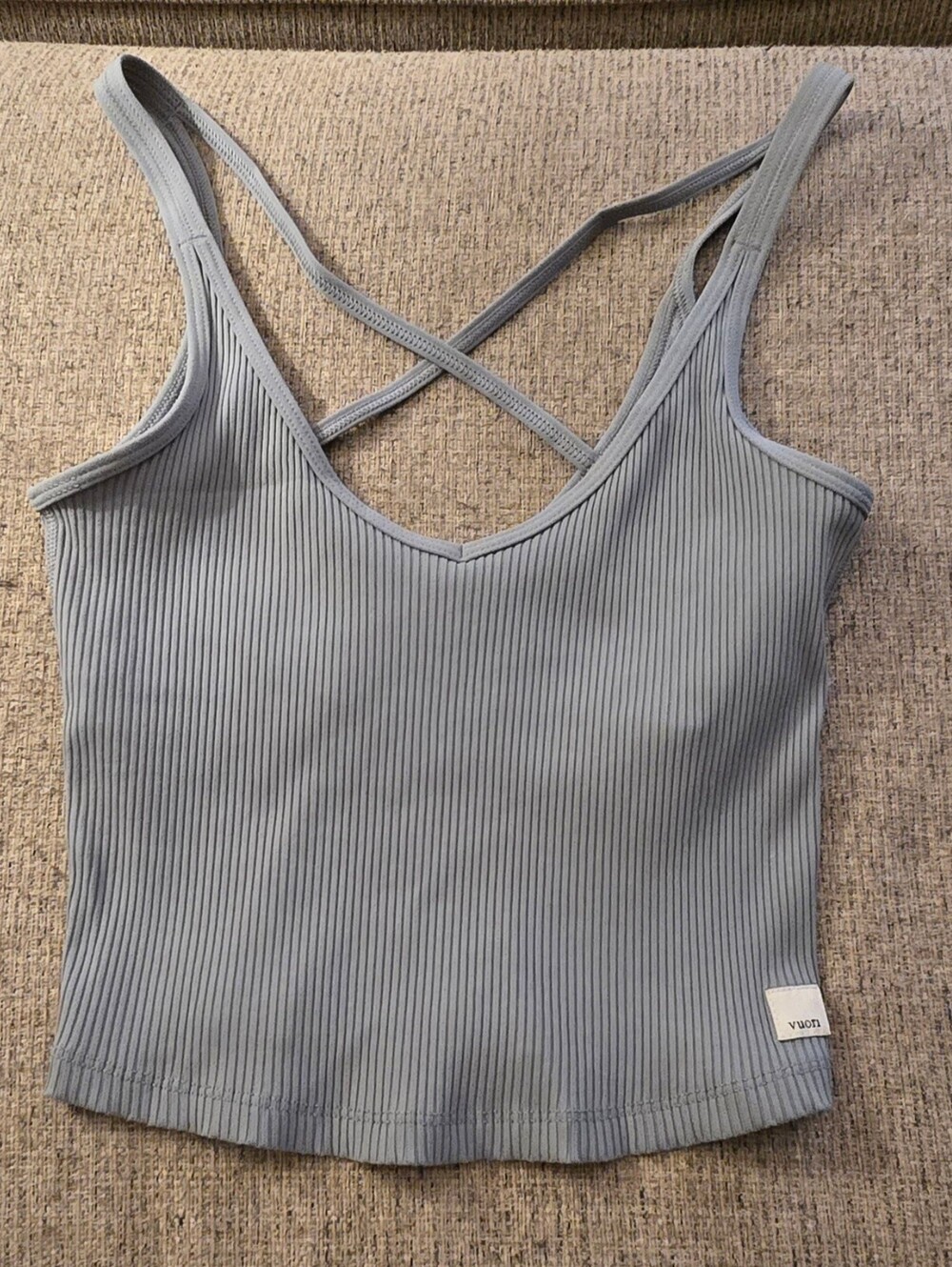 Vuori Rib Cropped Tank Size XS
